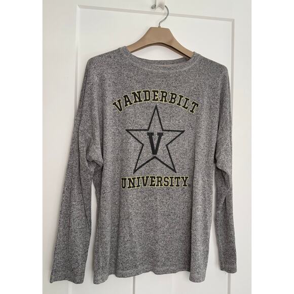 Vanderbilt University Long Sleeve Crewneck Spirit Jersey Womens MEDIUM - Picture 1 of 11